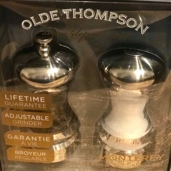 Olde Thompson Other - Filled Salt shaker and pepper Mill, New in Box!